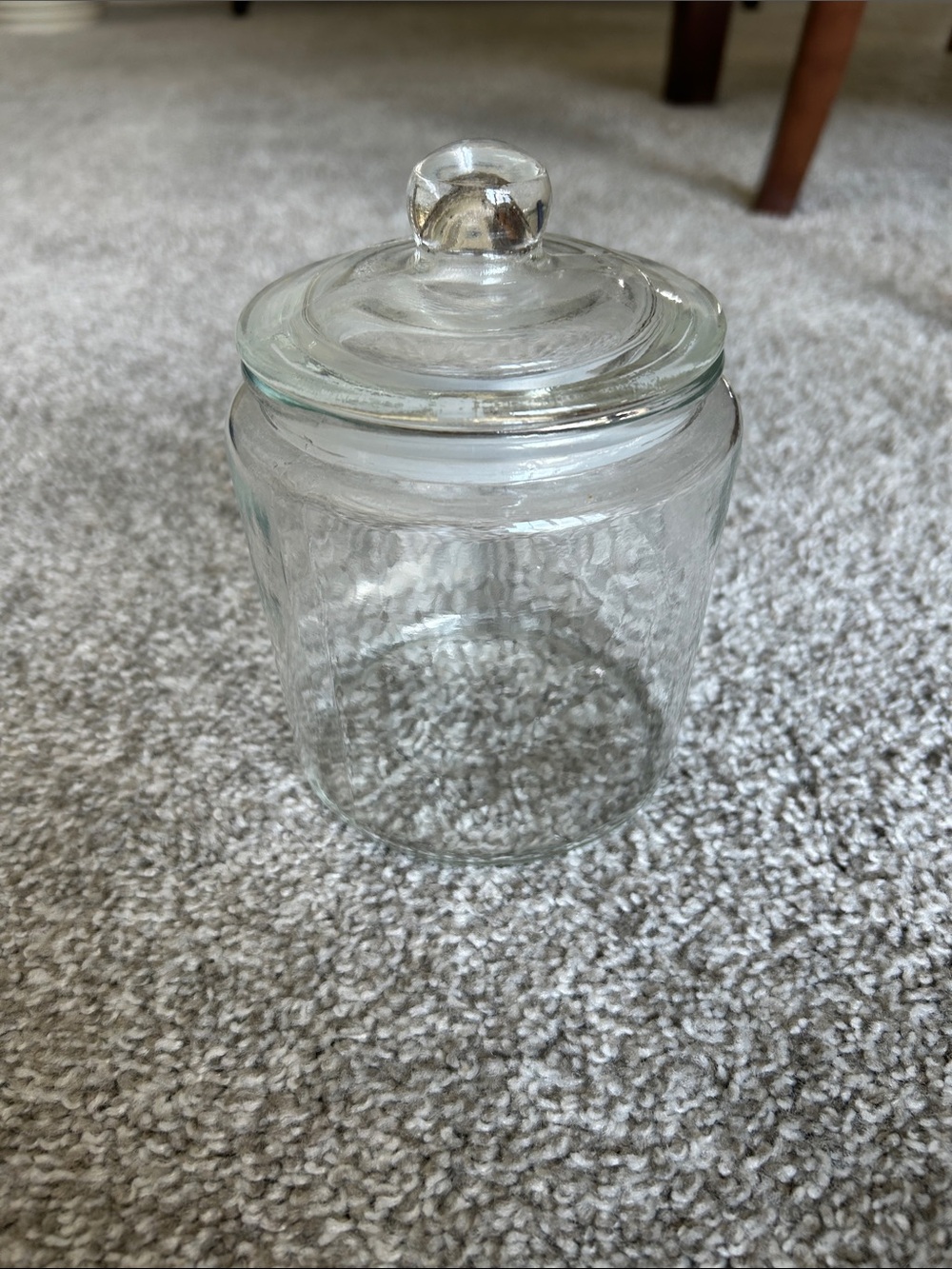 Clear Glass Canister with Lid